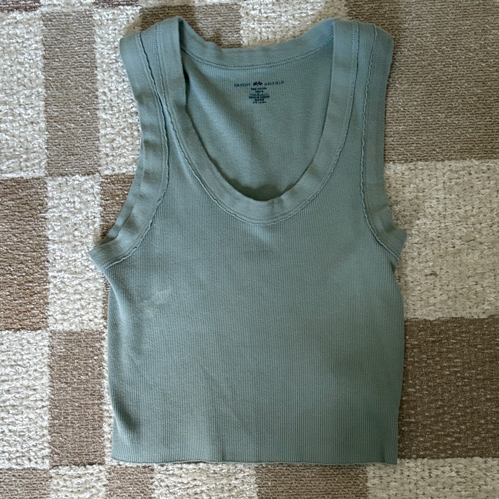 Women's Blue Cropped Tank